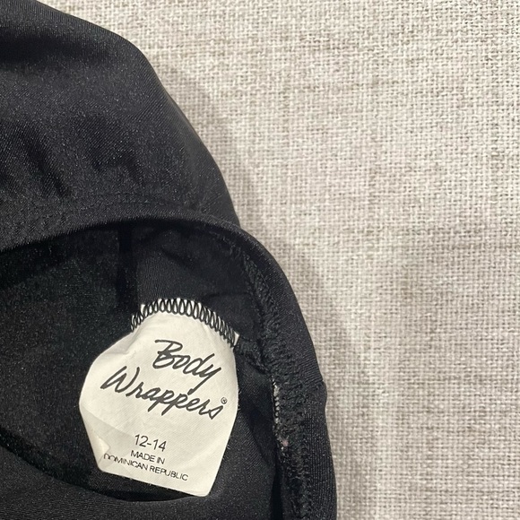 CAPEZIO & BODY WRAPPERS 2-piece dance comp convention. Black & hot pink. Large - Picture 2 of 6